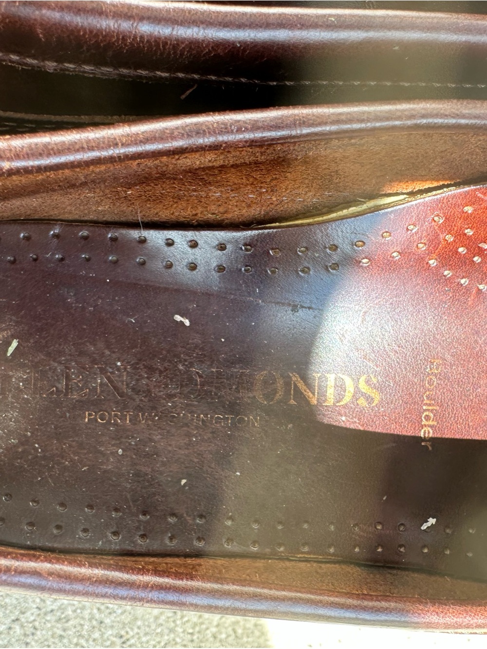 Allen Edmonds Dark Brown Leather Penny Loafers - Picture 6 of 9